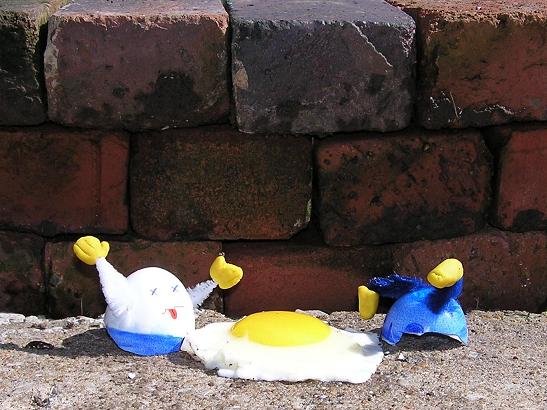 Humpty Dumpty - crime scene photo