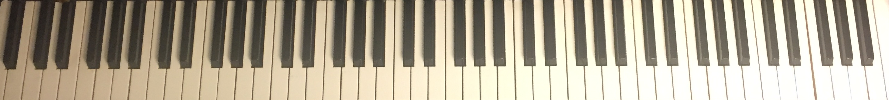 full 88-key piano horizontal bar